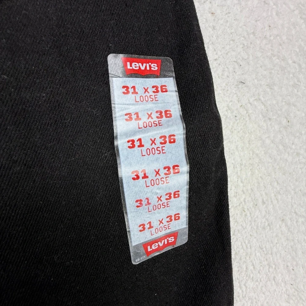 Vintage Levis 560 Loose Tapered Leg Jeans Black Denim 31x36 NWT NOS USA